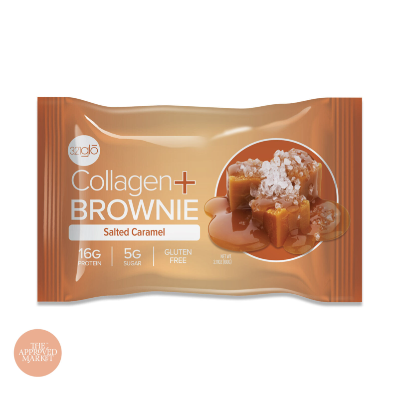 321Glo Collagen pro Brownie Salted Caramel 60G